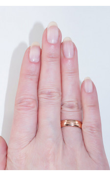 Gold wedding ring 1100101(Au-R), Red Gold 585°