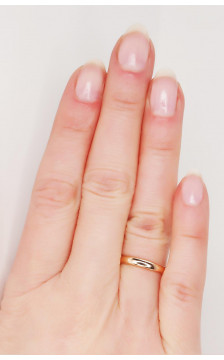 Auksinis sutuoktuvių žiedas 1100001(Au-R), Raudonas Auksas 585°