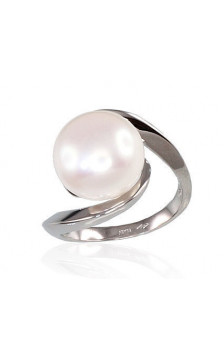 Kuldsõrmus 1100117(Au-W)_PE, Valge Kuld 585°, Pärlitest