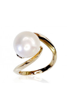 Gold ring 1100117(Au-Y)_PE, Yellow Gold 585°, Fresh-water Pearl