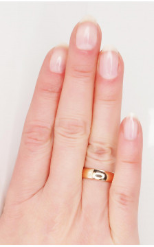 Kullast abielurühm 1100271(Au-R), Punane Kuld 585°