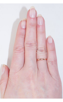 Kullast abielurühm 1100541(Au-R), Punane Kuld 585°