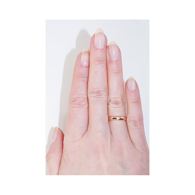 Kullast abielurühm 1100542(Au-R), Punane Kuld 585°