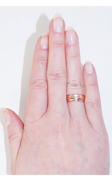 Kullast abielurühm 1100545(Au-R), Punane Kuld 585°