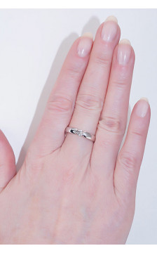 Kuldsõrmus 1100557(Au-W)_DI, Valge Kuld 585°, Briljant