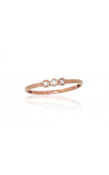 Gold ring 1100872(Au-R)_CZ, Red Gold 585°, Zirkons