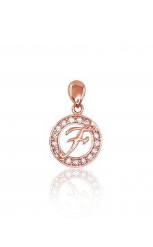 Zelta kulons 1300127(Au-R)_CZ, Sarkanais Zelts 585°, Cirkoni