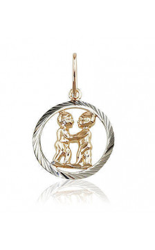 Auksinis pakabukas 1300227(Au-R+PRh-W), Raudonas Auksas 585°, rodis (padengti)