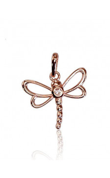 Zelta kulons 1300356(Au-R)_CZ, Sarkanais Zelts 585°, Cirkoni