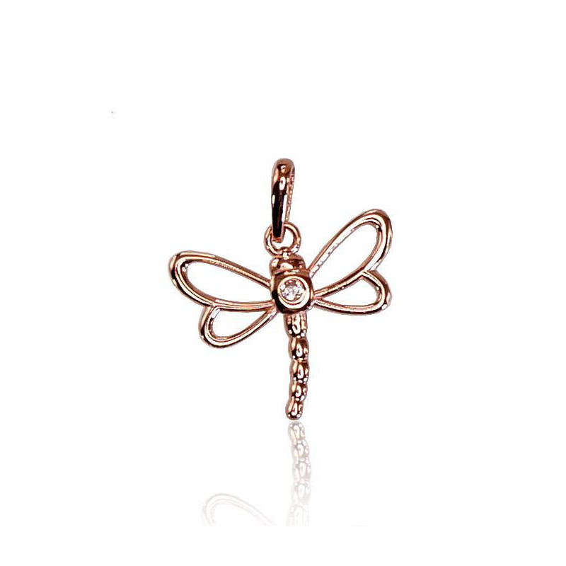 Gold pendant 1300356(Au-R)_CZ, Red Gold 585°, Zirkons