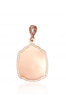 Gold pendant 1300505(Au-R+PRh-W), Red Gold 585°, Rhodium (Plating)