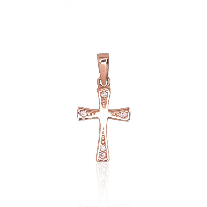 Kuldripats 1300707(Au-R)_CZ, Punane Kuld 585°, Tsirkonid