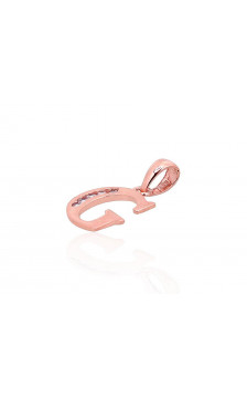 Kuldripats 1300751(Au-R)_CZ, Punane Kuld 585°, Tsirkonid