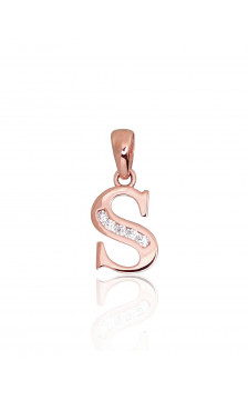 Gold pendant 1300762(Au-R)_CZ, Red Gold 585°, Zirkons