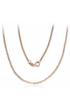 Auksinė grandinėlė Curb 1.2 mm , briaunų apdirbimas deimantu 1400028(Au-R), Raudonas Auksas 585°