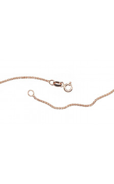 Zelta ķēdīte Spiga 1,2 mm 1400041(Au-R), Sarkanais Zelts 585°