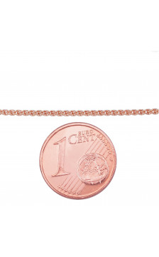 Zelta ķēdīte Spiga 1,2 mm 1400041(Au-R), Sarkanais Zelts 585°