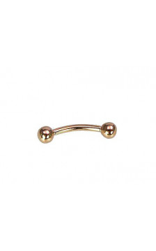 Gold piercing for brow 1930027(Au-R), Red Gold 585°