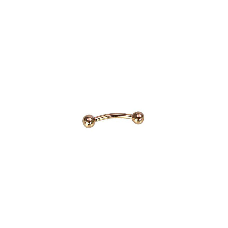 Gold piercing for brow 1930027(Au-R), Red Gold 585°