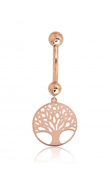 Gold piercing for navel 1930059(Au-R), Red Gold 585°