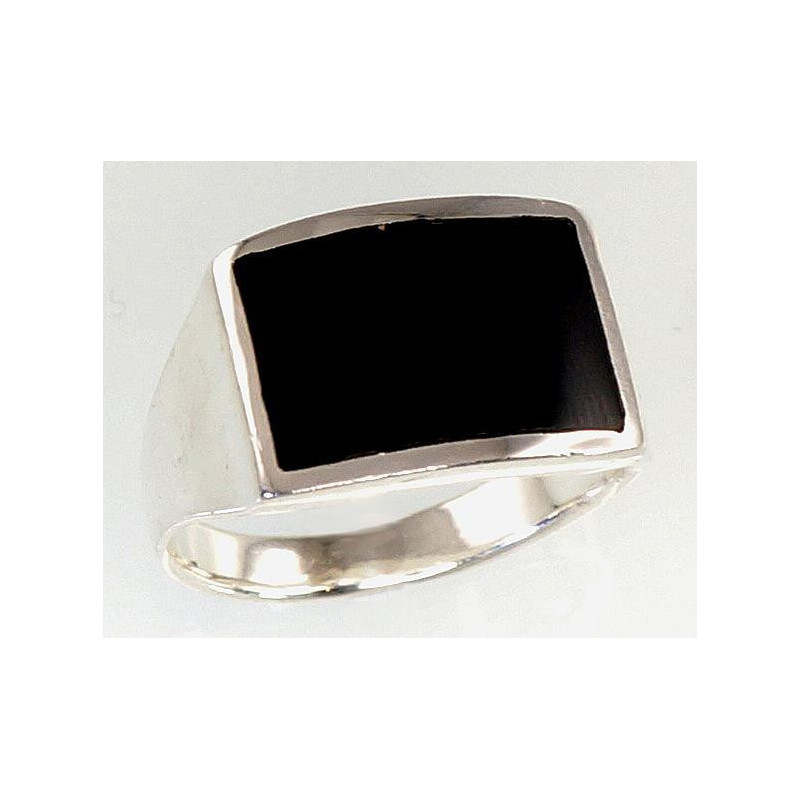 Silver ring 2100500_ON, Silver 925°, Onix