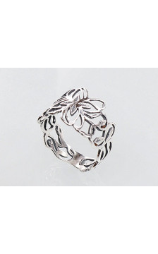 Sidabrinis žiedas 2100668(POx-Bk), Sidabras 925°, oksidas (padengti)