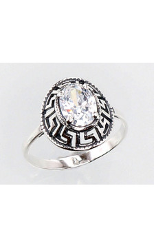 Sudraba gredzens 2100676(POx-Bk)_CZ, Sudrabs 925°, oksids (pārklājums), Cirkoni