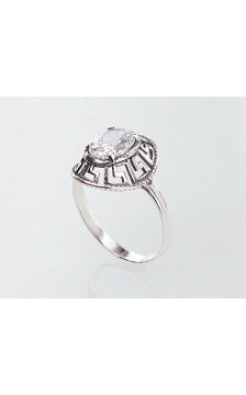 Sudraba gredzens 2100676(POx-Bk)_CZ, Sudrabs 925°, oksids (pārklājums), Cirkoni