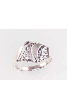 Hõbesõrmus 2100922(POx-Bk), Hõbe 925°, oksüüd (kate)