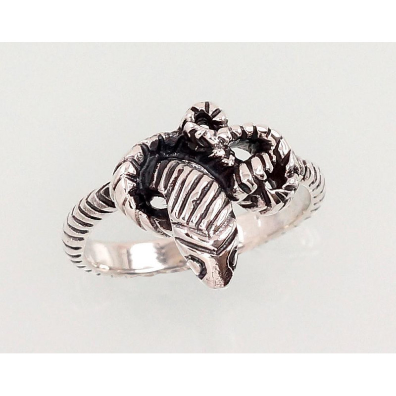 Silver ring 2101382(POx-Bk), Silver 925°, oxide (Plating)