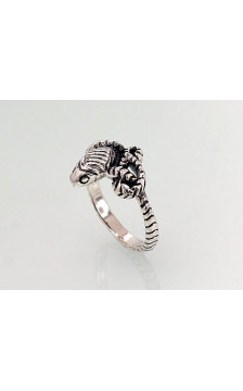 Silver ring 2101382(POx-Bk), Silver 925°, oxide (Plating)