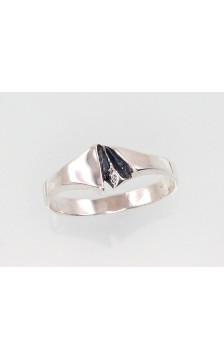 Sidabrinis žiedas 2101389(POx-Bk), Sidabras 925°, oksidas (padengti)