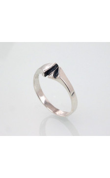 Sudraba gredzens 2101389(POx-Bk), Sudrabs 925°, oksids (pārklājums)