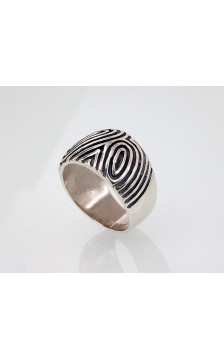 Hõbesõrmus 2101394(POx-Bk), Hõbe 925°, oksüüd (kate)