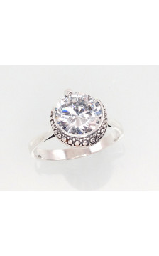 Sudraba gredzens 2101409(POx-Bk)_CZ, Sudrabs 925°, oksids (pārklājums), Cirkoni