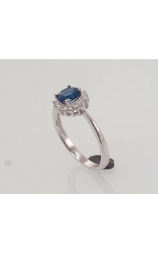 Hõbesõrmus 2101470(PRh-Gr)_CZ+CZ-B, Hõbe 925°, roodium (kate), Tsirkonid