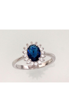 Sudraba gredzens 2101471(PRh-Gr)_CZ+CZ-B, Sudrabs 925°, rodijs (pārklājums), Cirkoni