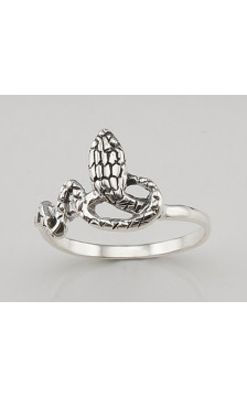 Sidabrinis žiedas 2101486(POx-Bk), Sidabras 925°, oksidas (padengti)