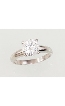 Sidabrinis žiedas 2101549(PRh-Gr)_CZ, Sidabras 925°, rodis (padengti), Cirkonai