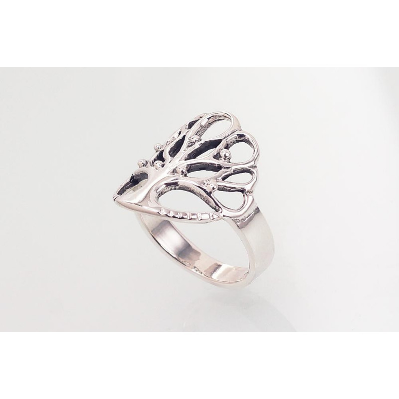 Sidabrinis žiedas 2101598(POx-Bk), Sidabras 925°, oksidas (padengti)