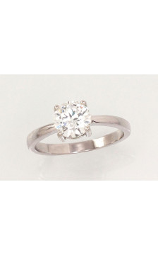 Silver ring 2101614(PRh-Gr)_CZ, Silver 925°, Rhodium (Plating), Zirkons