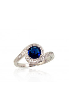 Sudraba gredzens 2101651(PRh-Gr)_CZ+CZ-B, Sudrabs 925°, rodijs (pārklājums), Cirkoni