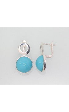 Sudraba auskari ar 'angļu' slēdzēju 2202854_PC-LB, Sudrabs 925°, Plastika