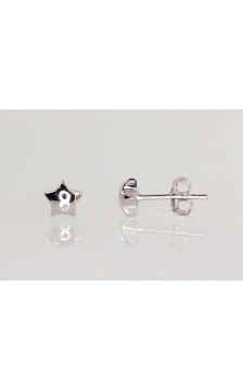 Silver stud earrings 2202962(PRh-Gr), Silver 925°, Rhodium (Plating)