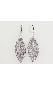 Sudraba auskari ar 'angļu' slēdzēju 2203038(POx-Bk), Sudrabs 925°, oksids (pārklājums)