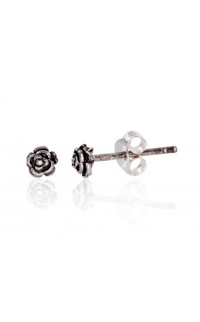 Silver stud earrings 2203334(POx-Bk), Silver 925°, oxide (Plating)