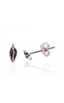 Silver stud earrings 2203350(POx-Bk), Silver 925°, oxide (Plating)
