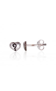 Silver stud earrings 2203424(POx-Bk), Silver 925°, oxide (Plating)