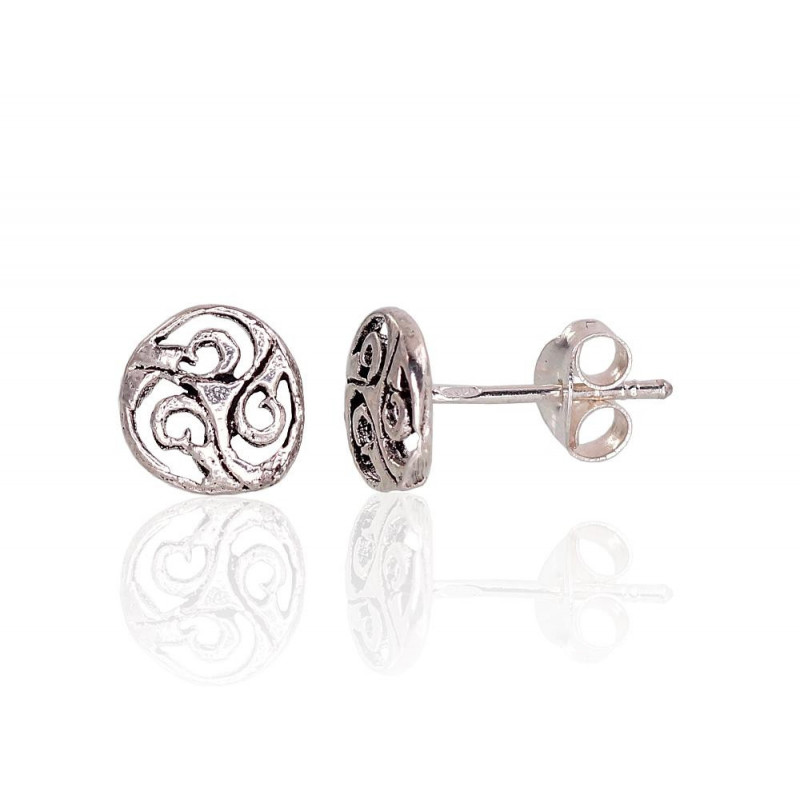Silver stud earrings 2203442(POx-Bk), Silver 925°, oxide (Plating)