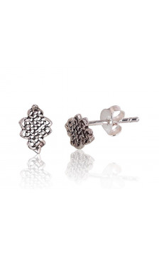 Silver stud earrings 2203449(POx-Bk), Silver 925°, oxide (Plating)